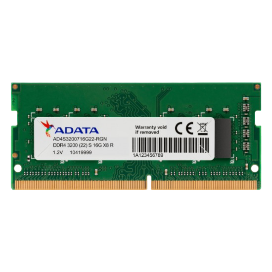 ذاكرة ADATA DDR4 16GB 3200MHz (1×16GB) للابتوب – ذاكرة سريعة